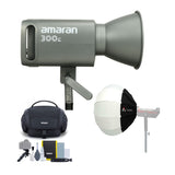 Amaran 300c RGB LED Monolight with Lantern Softbox and Accessory Kit