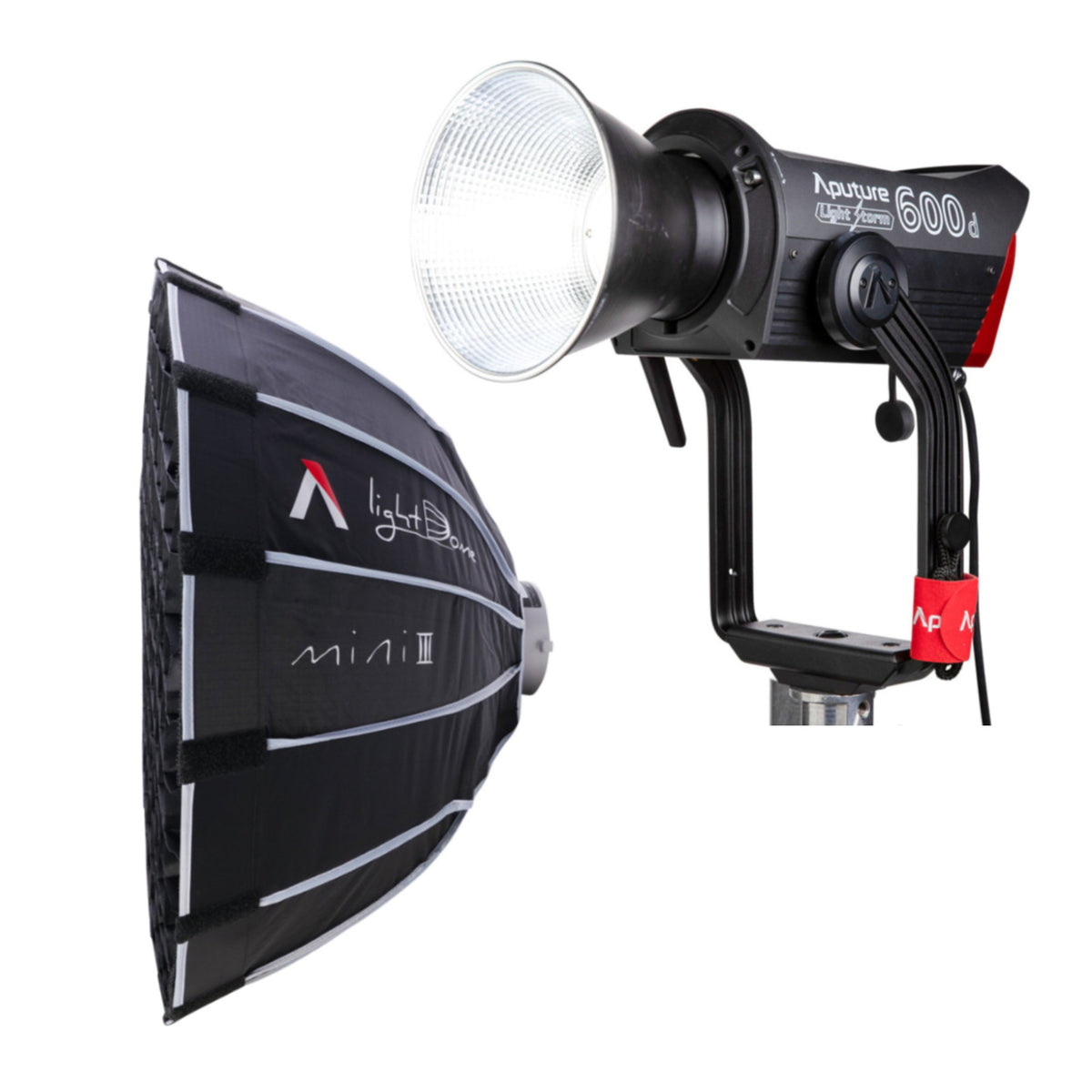 Aputure LS 600d Daylight LED Monolight (V-Mount) with Light Dome Mini III