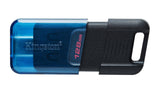 Kingstone 128GB DataTraveler 80 M Flash Drive for USB Type-C Devices with Up To 200MB/s Read Speed