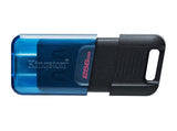 Kingstone 256GB DataTraveler 80 M Flash Drive for USB Type-C Devices with Up To 200MB/s Read Speed