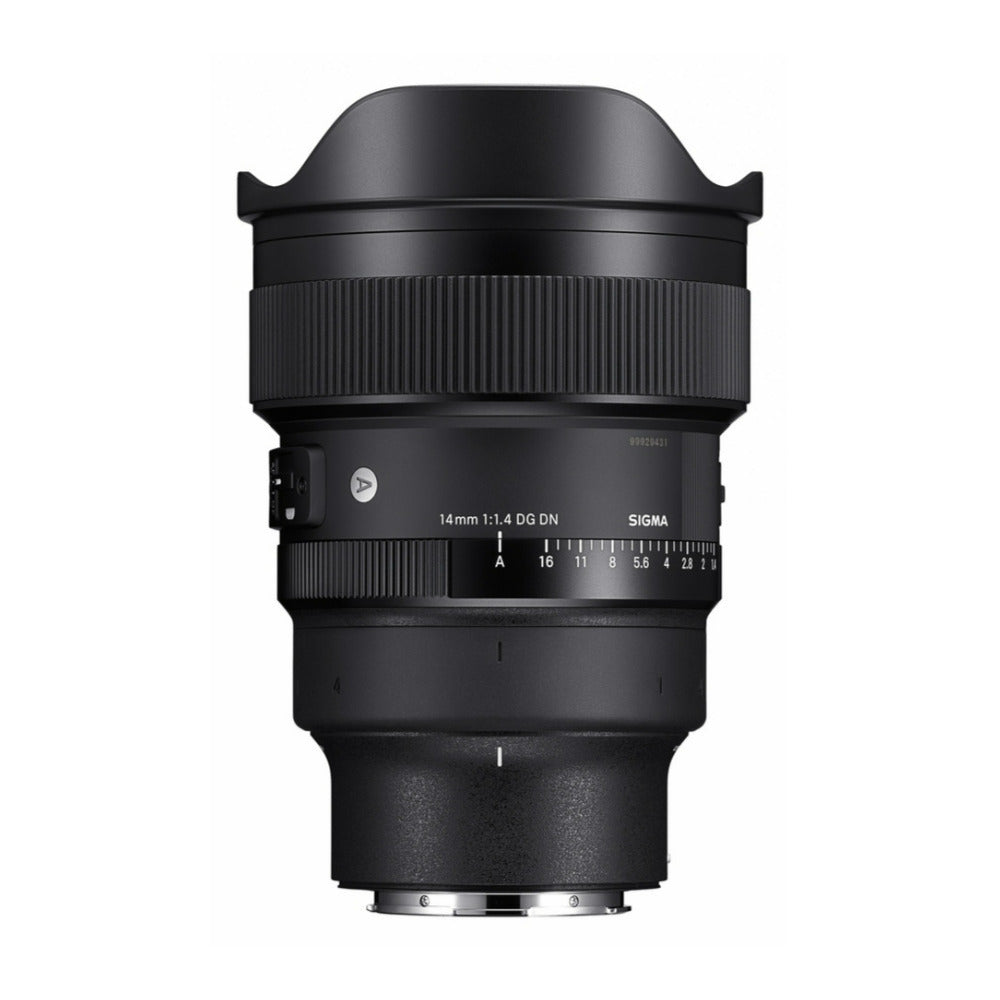 SIGMA 14mm F1.4 DG DN Art Sony E Mount Wide-Angle Lens with 64GB Memory Card, and External Drive