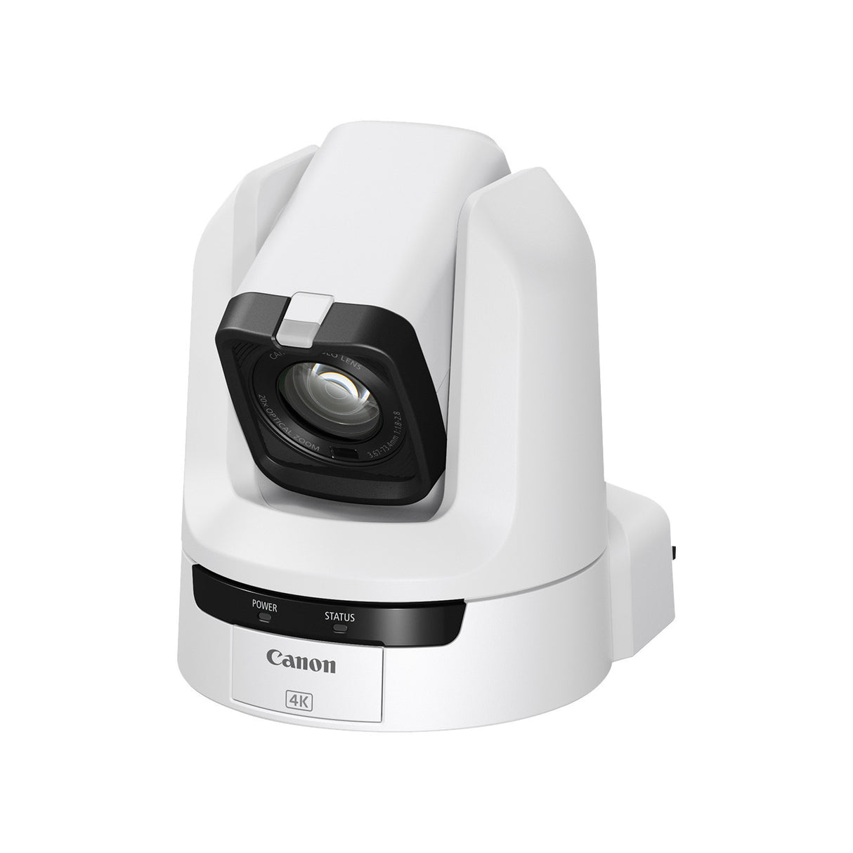Canon CR-N100 4K NDI PTZ Camera with 20x Zoom (Titanium White)
