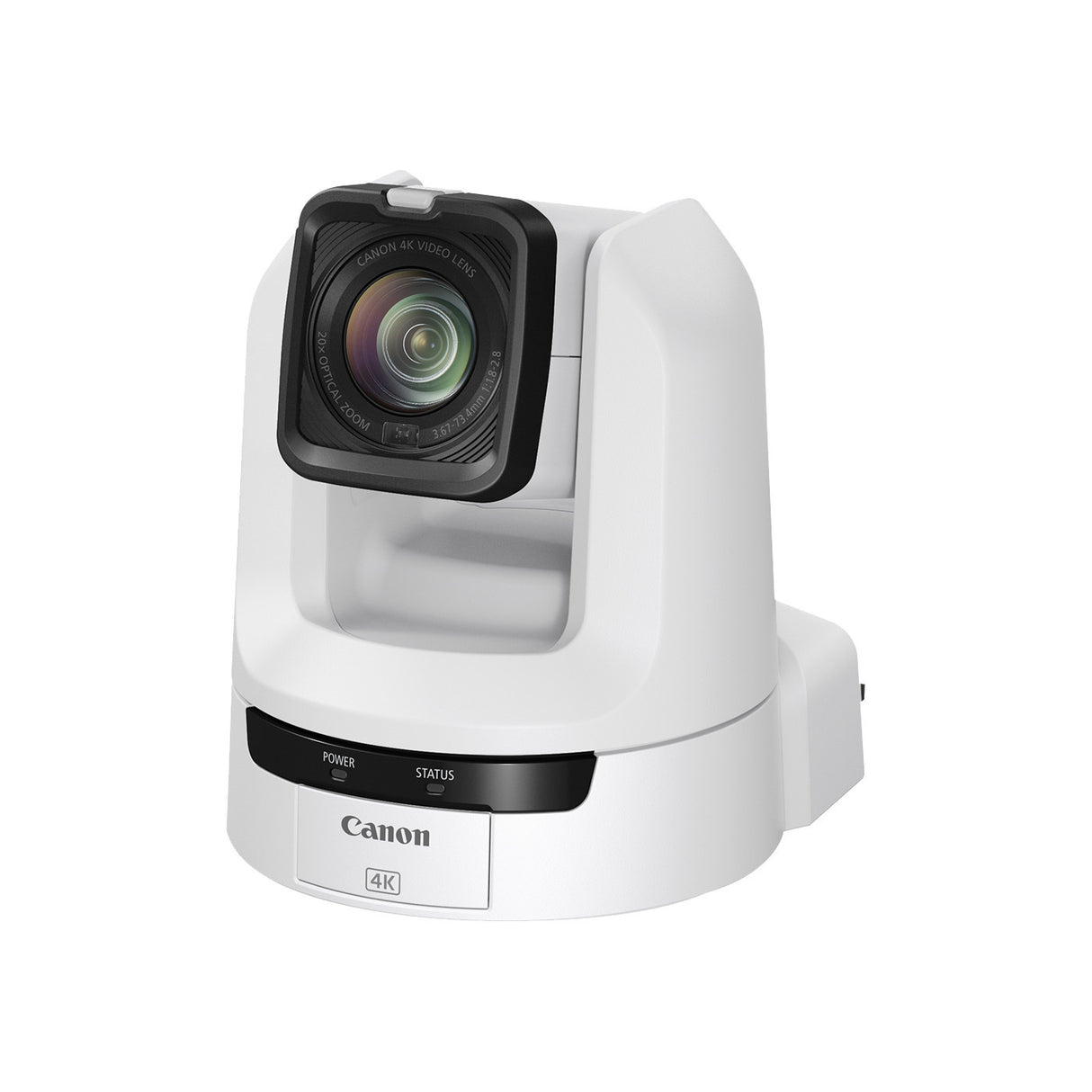 Canon CR-N100 4K NDI PTZ Camera with 20x Zoom (Titanium White)