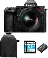 Panasonic LUMIX S5II 24.2MP Full Frame Mirrorless Camera Kit with 20- 60mm Lens, Bag, and Battery