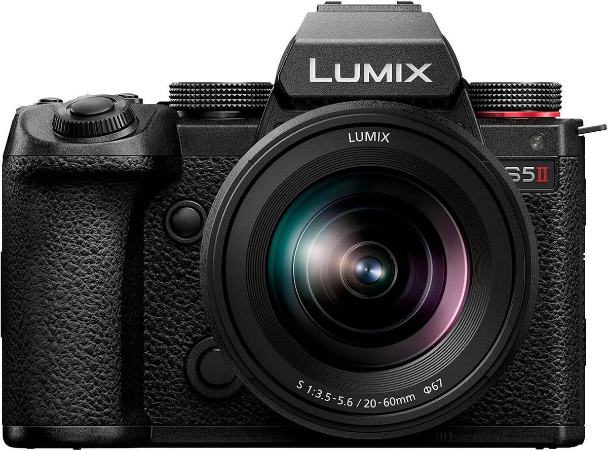 Panasonic LUMIX S5II 24.2MP Full Frame Mirrorless Camera Kit with 20- 60mm Lens, Bag, and Battery