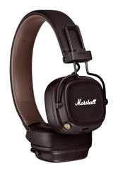 Marshall Major IV On-Ear Bluetooth Headphones with Wireless Charging and Dynamic Drivers (Brown)