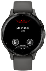 Garmin Venu 3S Smartwatch (Slate/Gray) with Charging Stand and Port Plugs