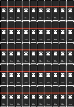 Kodak USB2.0 K100 32GB Flash Drive with 15MB/s Read Speed and 5MB/s Write Speed (50-Pack)