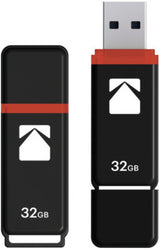 Kodak USB2.0 K100 32GB Flash Drive with 15MB/s Read Speed and 5MB/s Write Speed (50-Pack)