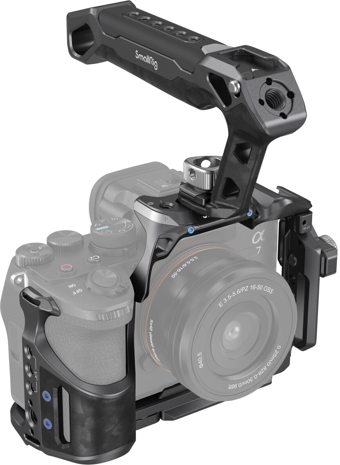 SmallRig Rhinoceros Basic Cage Kit with Cage and Handle for Sony Alpha 7R V, 7 IV, and 7S III