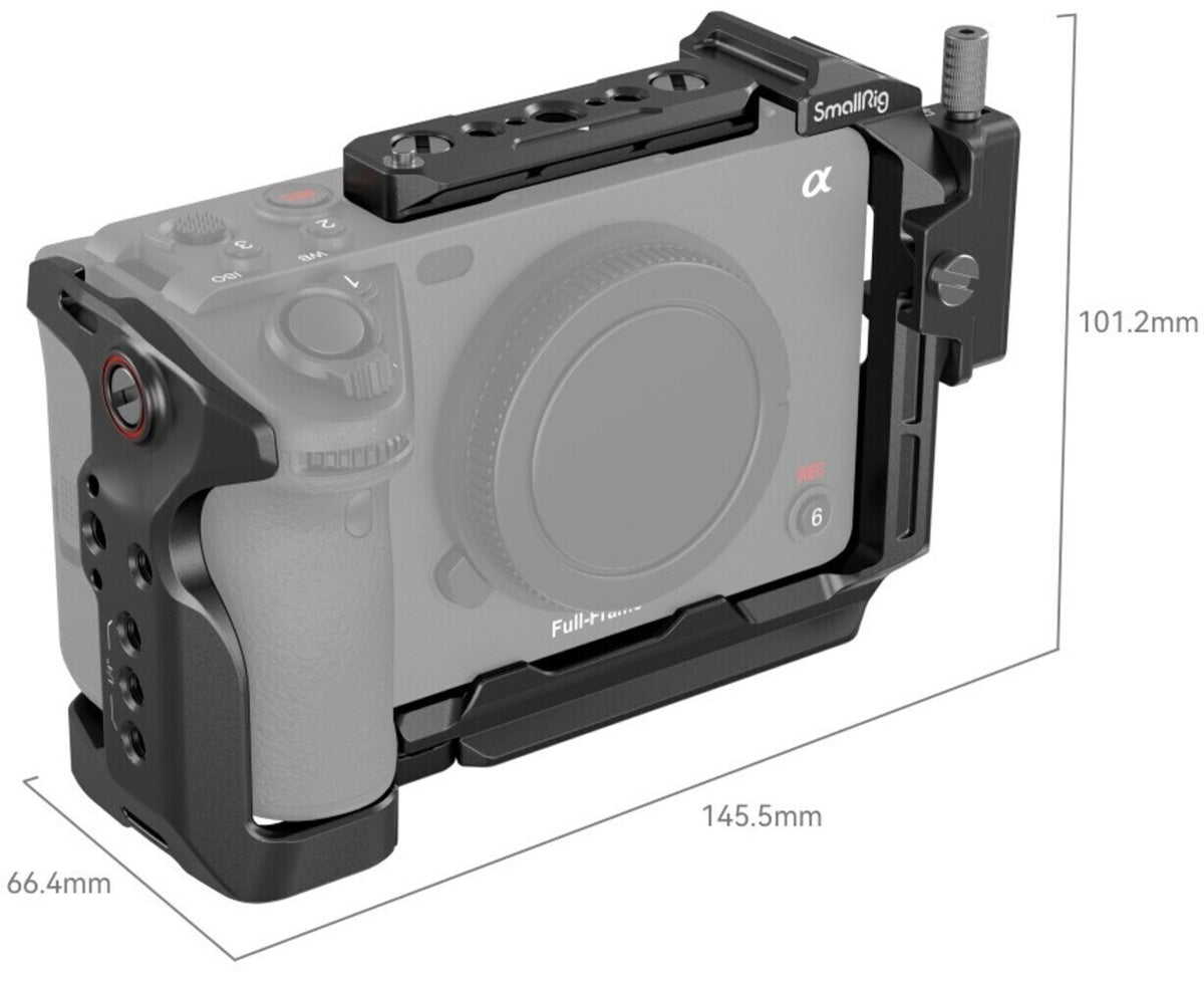 SmallRig Modular U-Shaped Camera Cage with NATO Rail and HDMI Cable Clamp for Sony FX30 and FX3
