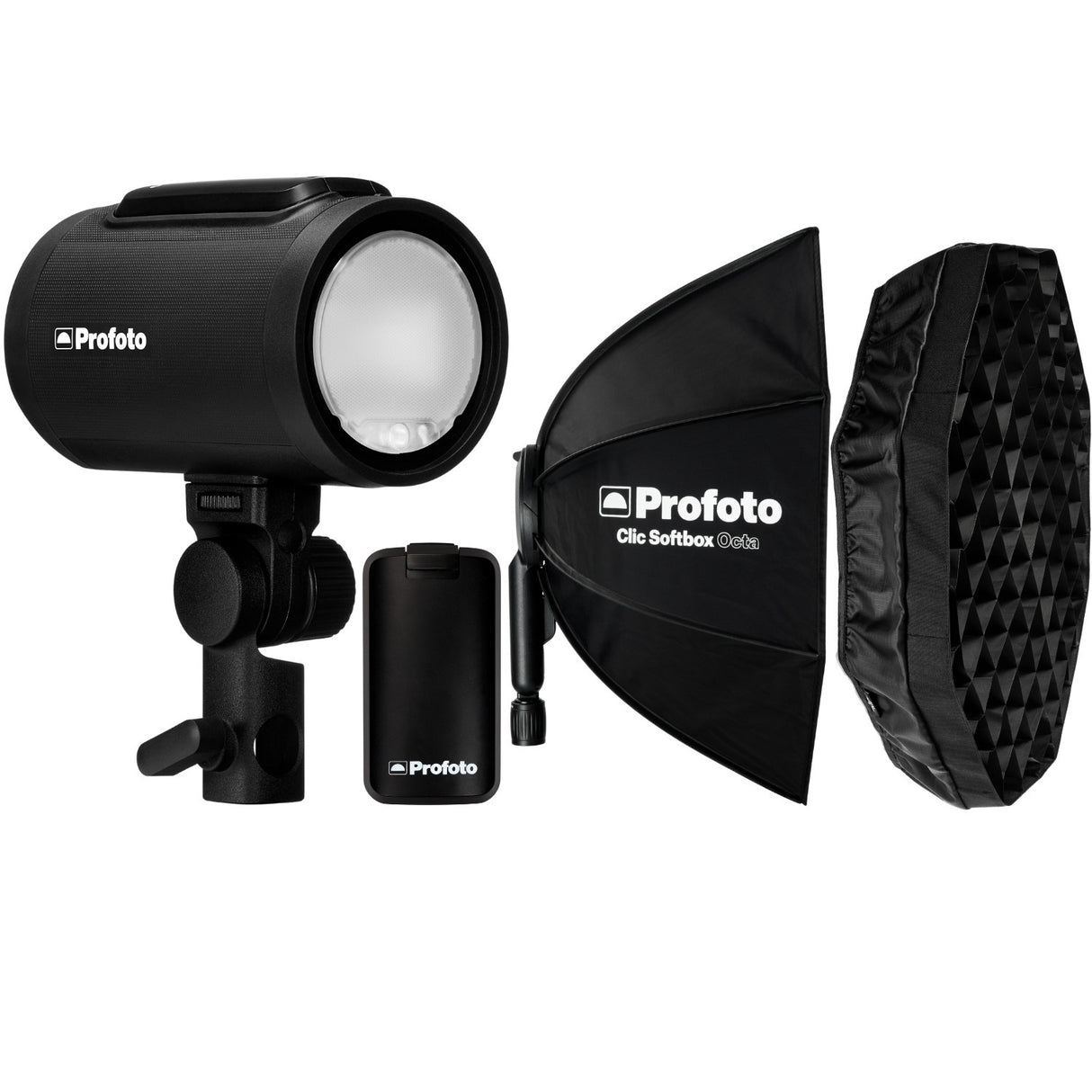 Profoto A2 Monolight with Clic Softbox 2' Octa and Softgrid with Extra Battery