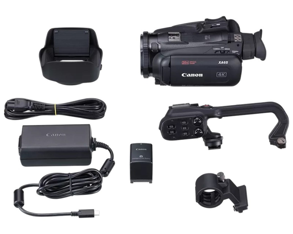 Canon XA65 Camera for 4K UHD Video Recording and Full HD Images with 1/2.3 Inch CMOS Sensor