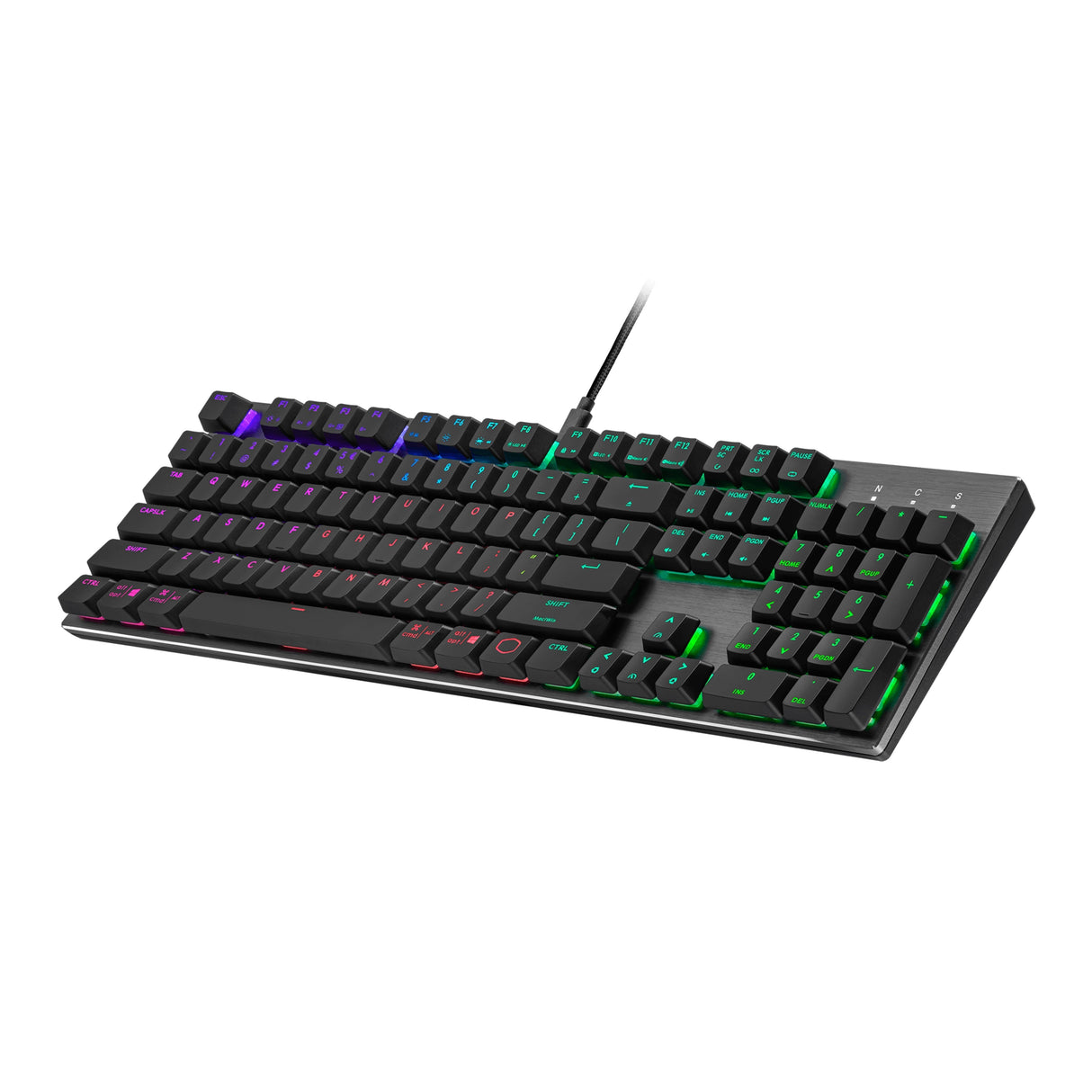 Cooler Master SK652 Full Mechanical Gaming Keyboard with Low Profile Brown Switches (Space Gray)