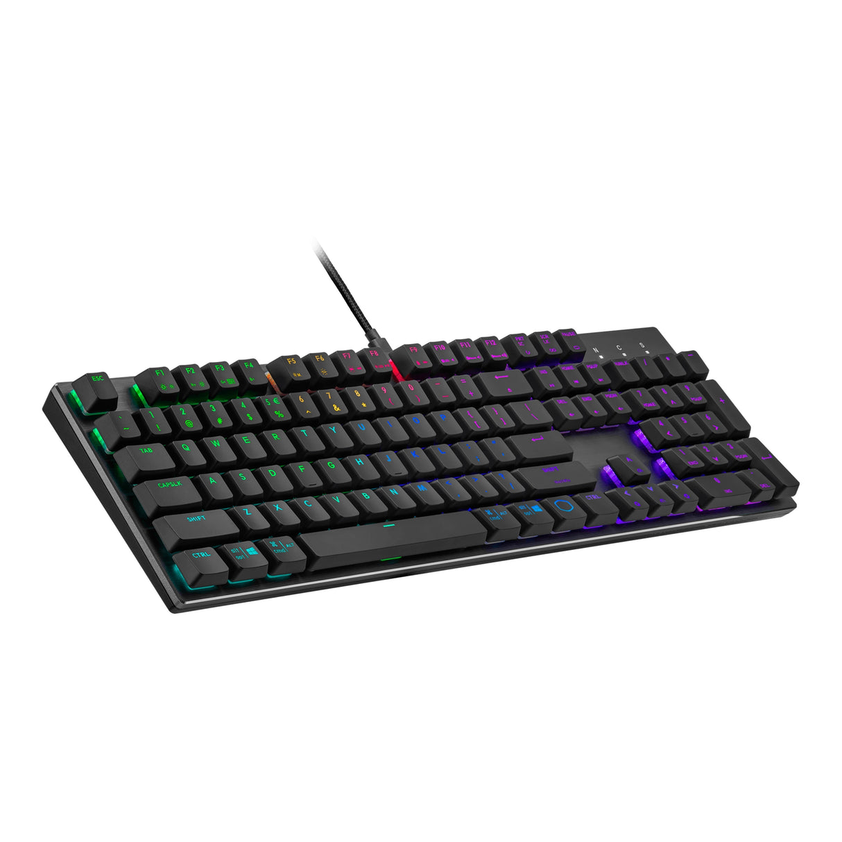 Cooler Master SK652 Full Mechanical Gaming Keyboard with Low Profile Brown Switches (Space Gray)