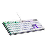 Cooler Master SK652 Full Mechanical Gaming Keyboard with Low Profile Red Switches (Silver/White)
