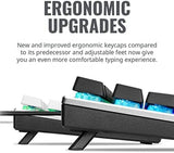 Cooler Master SK652 Full Mechanical Gaming Keyboard with Low Profile Blue Switches (Silver/White)