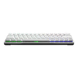 Cooler Master SK620 60% Silver/White Mechanical Low Profile Gaming Keyboard with Tactile Brown Switches, RGB, and USB-C