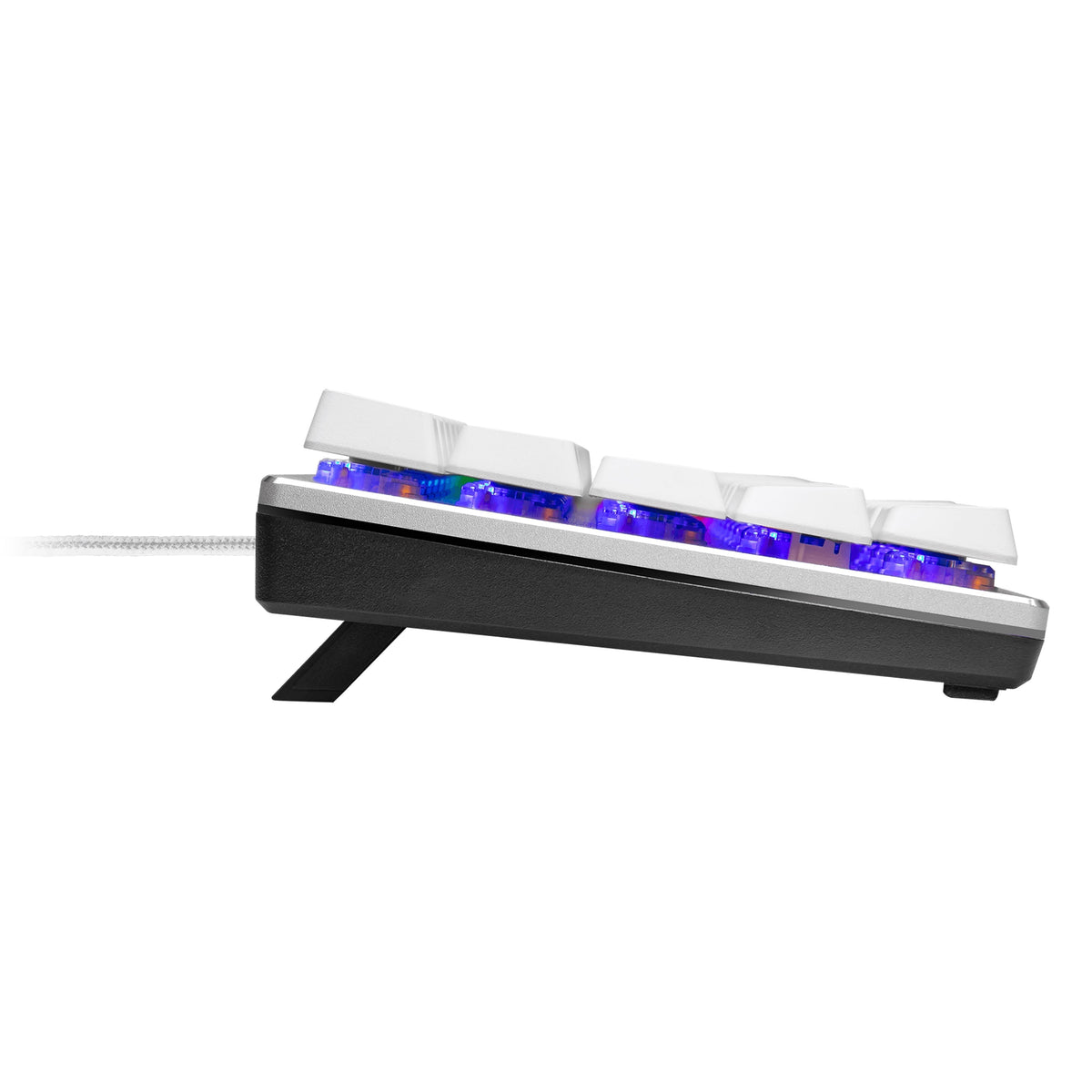 Cooler Master SK620 60% Silver/White Mechanical Low Profile Gaming Keyboard with Tactile Brown Switches, RGB, and USB-C