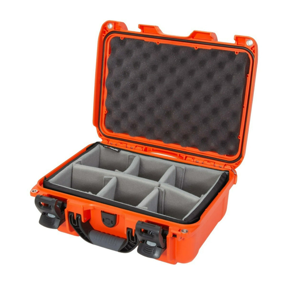 Nanuk 915 Pro IP67 Rated Impact-Resistant Hard Case with Soft Grip and Ergonomic Handle (Orange)