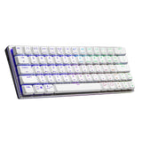 Cooler Master SK622 Wireless Bluetooth Mechanical Low Profile Gaming Keyboard with Tactile Brown Switches (Silver/White)
