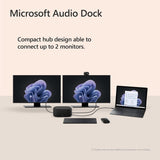 Microsoft Teams Audio Dock with USB-C, USB-A, HDMI Connectivity, and Noise Reduction Microphones
