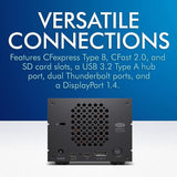 LaCie 2big Dock with Thunderbolt 3, USB 3.2, CFexpress Type B, CFast 2.0, and SD Card Slots (40TB)