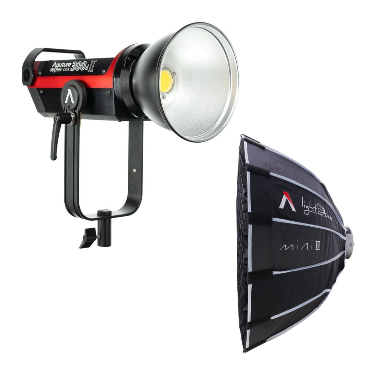 Aputure LS C300d II Daylight LED Monolight (V-Mount) with Light Dome Mini III