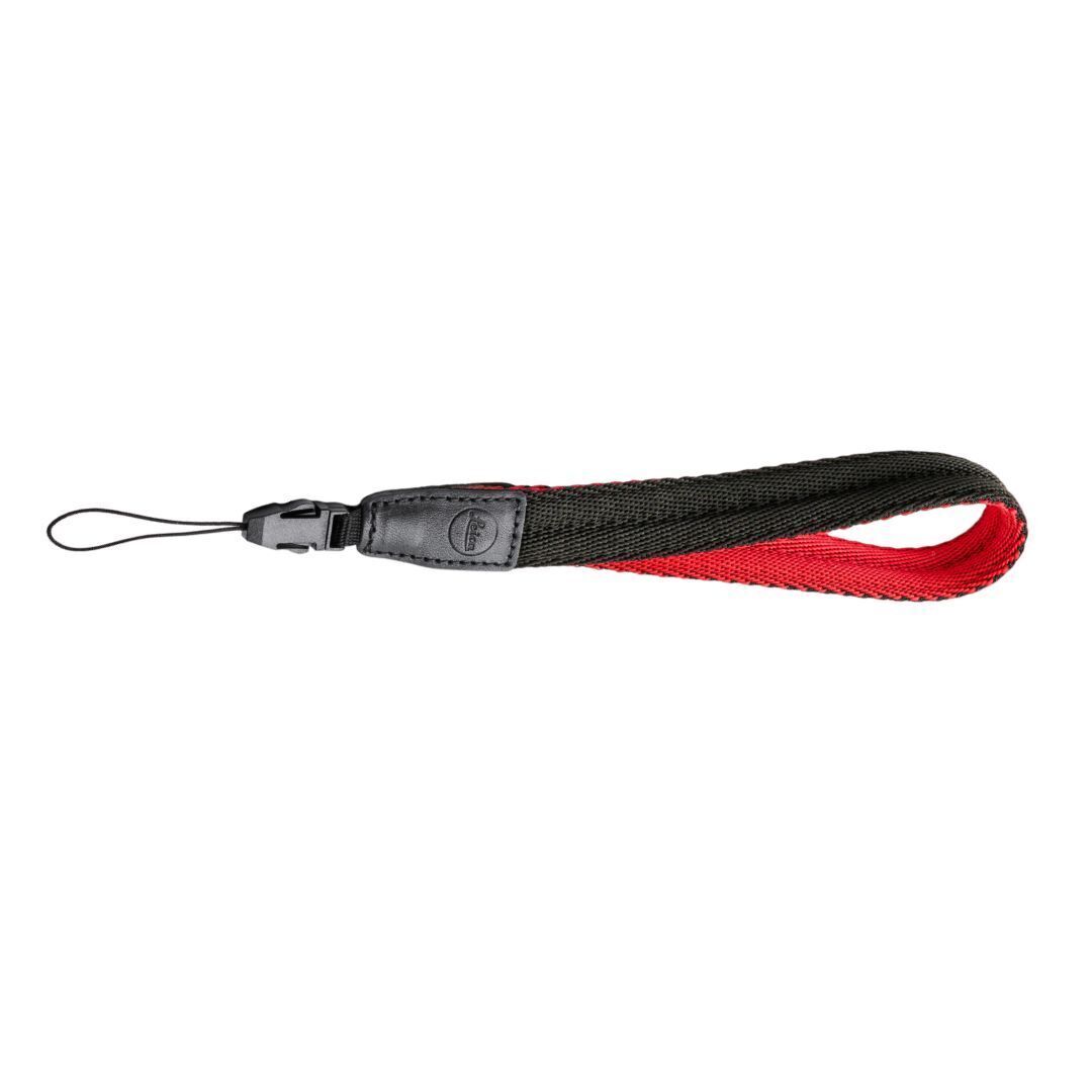 Leica Wrist Strap for Sofort Camera, Travel-Friendly Accessory (Black-Red)