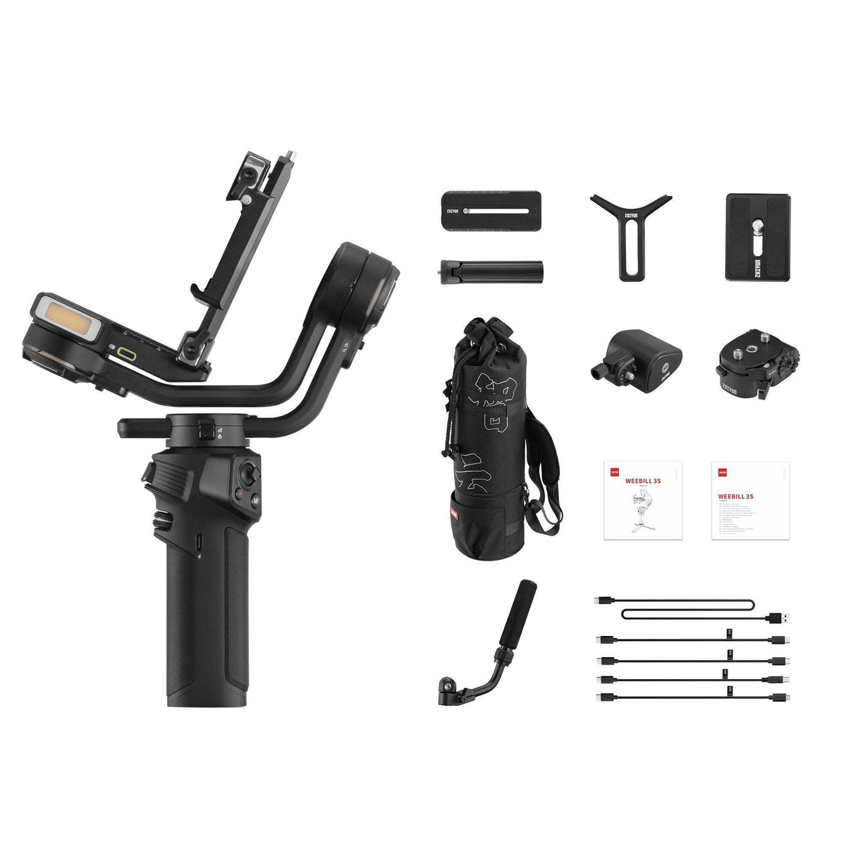 Zhiyun Weebill 3S Handheld Gimbal Stabilizer Combo Kit with DSLR and Mirrorless Camera Compatibility