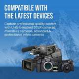 PNY EliteX-Pro 90 Class 10 U3, UHS-II SD Flash 128GB Memory Card for 8K Videography