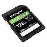 PNY EliteX-Pro 90 Class 10 U3, UHS-II SD Flash 128GB Memory Card for 8K Videography