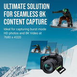 PNY EliteX-Pro 90 Class 10 U3, UHS-II SD Flash 256GB Memory Card for 8K Videography