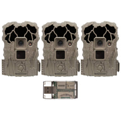 Stealth Cam Trail Camera - 22MP Image & 720p Video Capture with Card Reader (3-Pack)