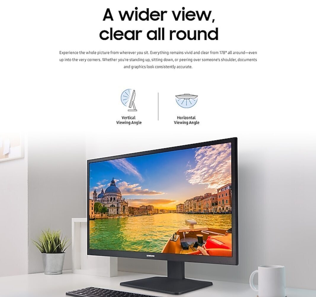 SAMSUNG S33A Series 22-Inch FHD 1080p Computer Monitor, HDMI, VA Panel, Wideview Screen, Eye Saver /Game Mode (Open Box)
