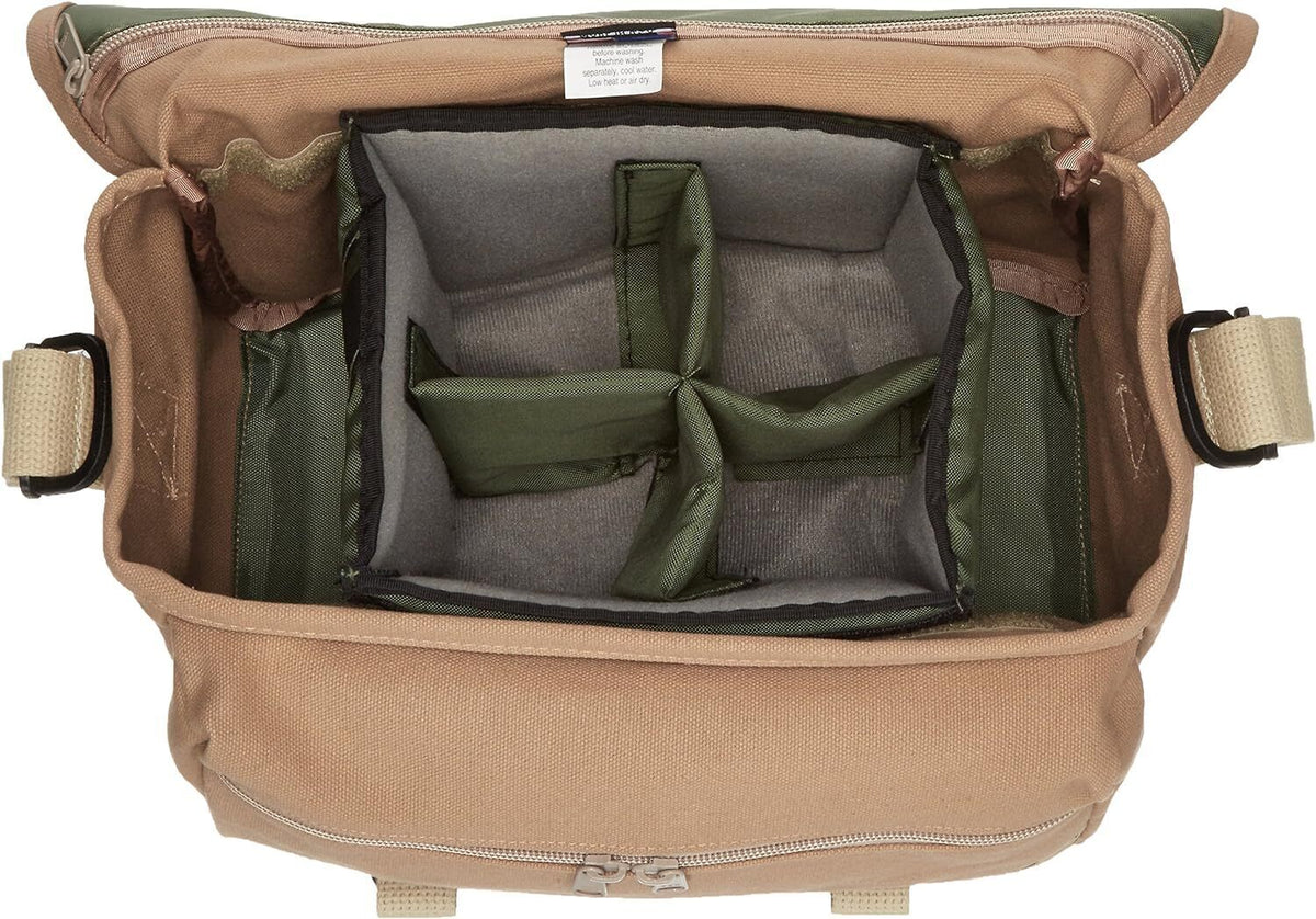 Domke F-6 Smaller Padded Shoulder Bag with Webbing and Adjustable Closures (Sand)