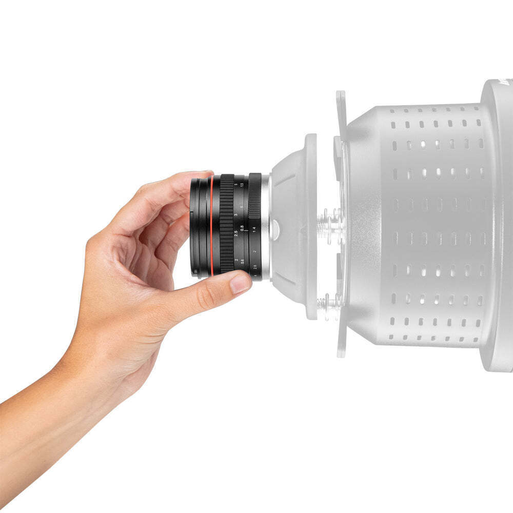 Westcott 50mm F/1.4 Lens Kit for Optical Spot with Wide-Angle Coverage and Photoshoot Accessories
