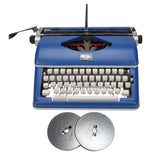 Royal Consumer Retro Manual Typewriter - Vintage Classic Blue Design Bundle