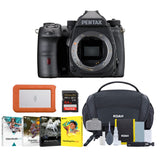 Pentax K-3 Mark III Monochrome Camera Body (Black) with External Portable Hard Drive Bundle