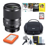 Sigma AF 35mm f/1.4 DG DN Art Lens for Sony E with Hard Drive and Accessory Kit Bundle