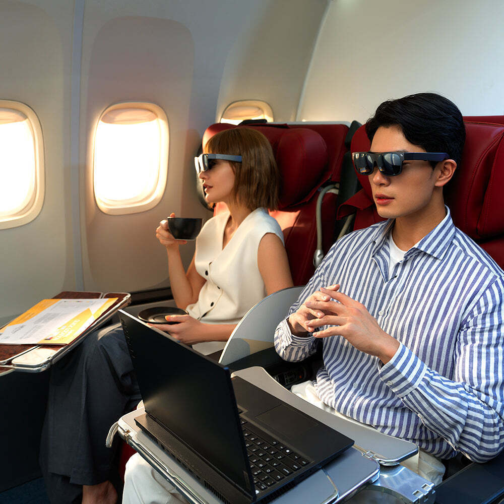 TCL Nxtwear S+ Augmented Reality Glasses with Fast 120Hz Gaming Experience and Capsule Nose Pads