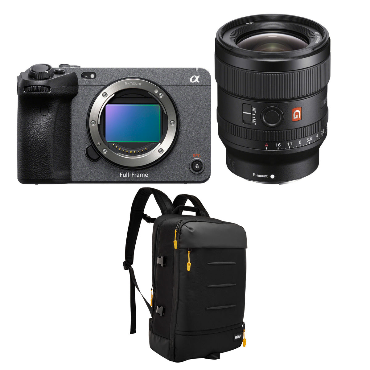Sony Alpha FX3 Cinema Line Full-frame Cameara with Sony Alpha FE 24mm f/1.4 GM Lens Bundle
