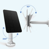 Lorex Solar Panel for Battery-Operated Cameras with 360-Degree Adjustable Wall Mount Bracket