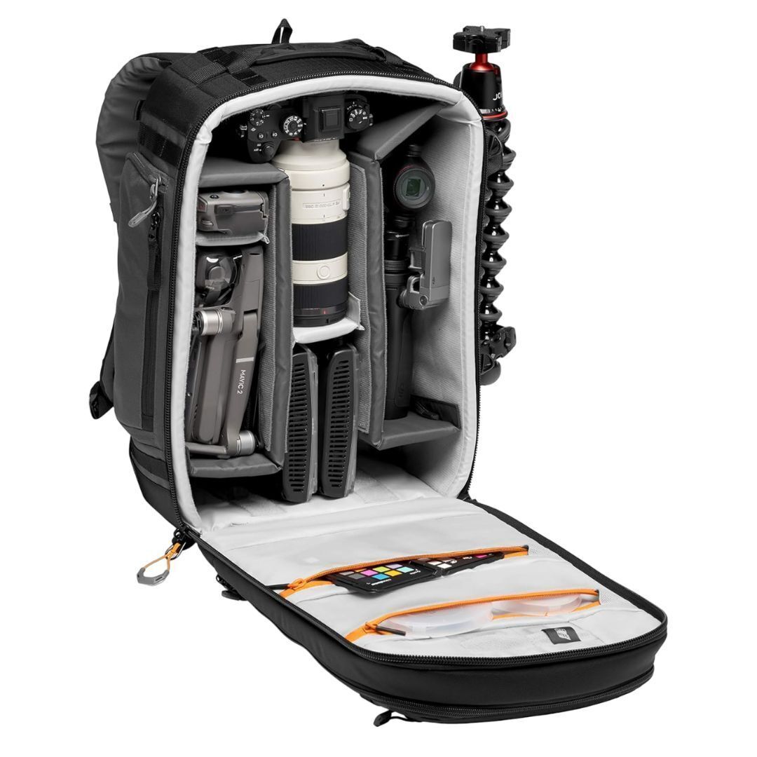 Lowepro Pro Trekker BP 350 AW II Professional Camera Backpack for Safe Outdoor Photography (Gray)