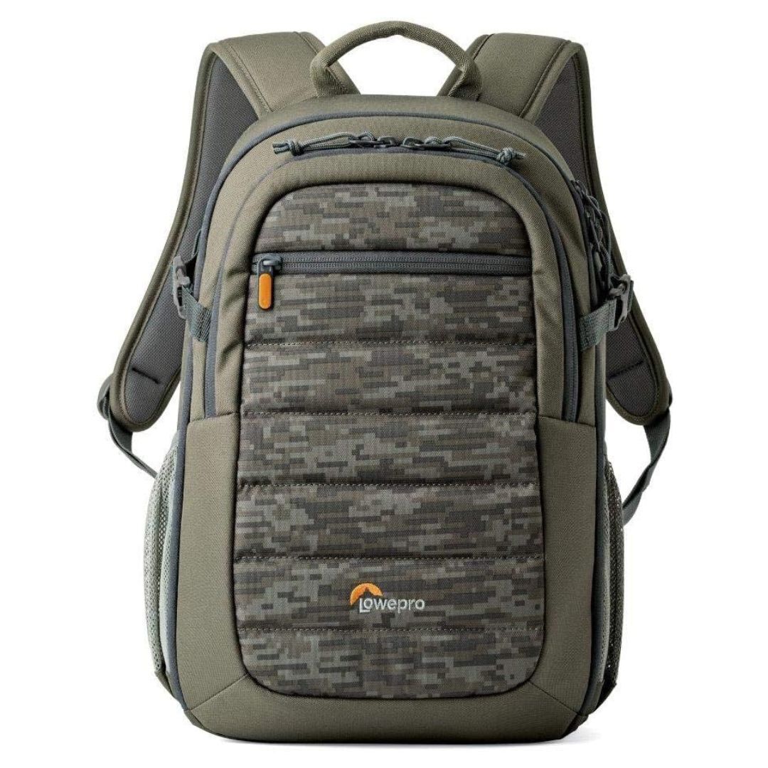 Lowepro Tahoe BP 150 Backpack with Mica-Pixel Camo and Extra Compartments for Gear Storage (Green)
