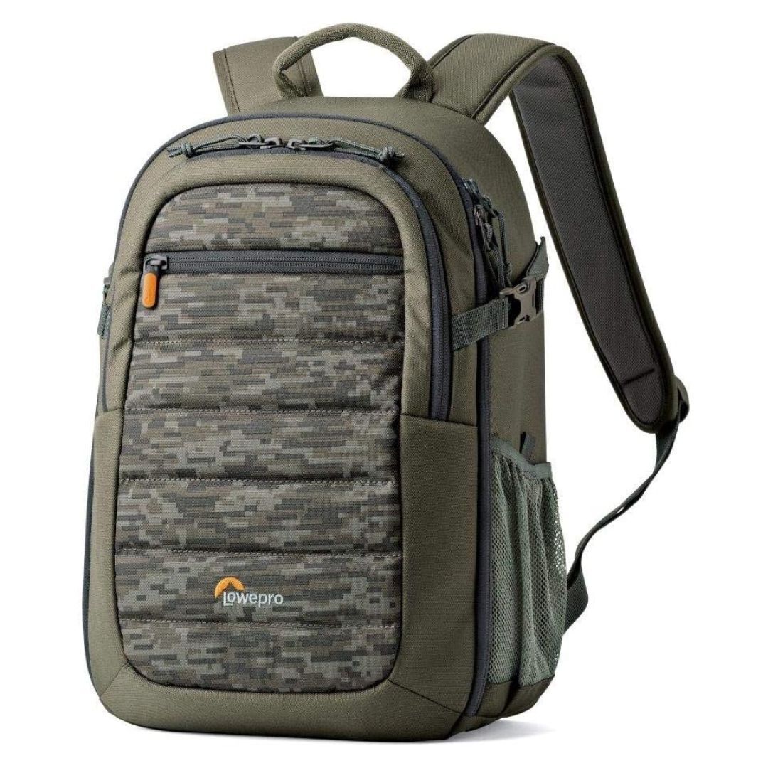 Lowepro Tahoe BP 150 Backpack with Mica-Pixel Camo and Extra Compartments for Gear Storage (Green)