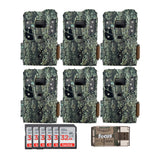 Browning 6PK Pro Scout Max Extreme HD Cellular Trail Camera with 32GB Memory Card and Reader