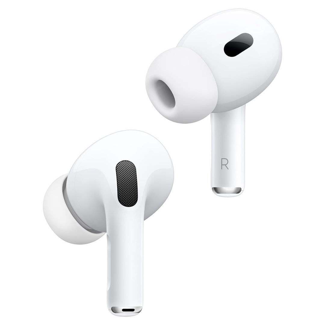 Apple AirPods Pro (2nd Generation) Wireless Ear Buds with USB-C Charging and Adaptive Audio (White)