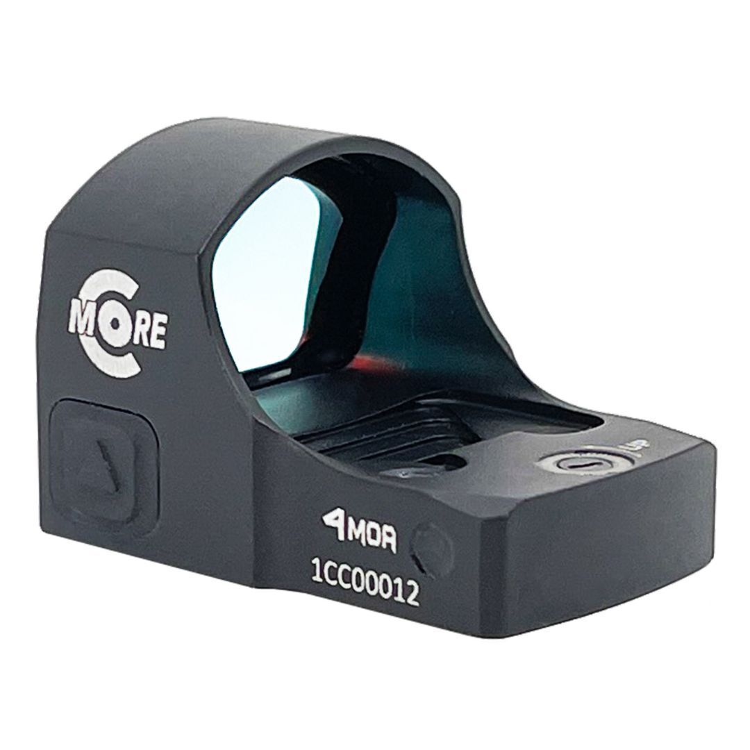 C-MORE CRC Compact Red Dot Parallax-Free Sight with Beam-Splitter Glass Lens, Black (6 MOA)