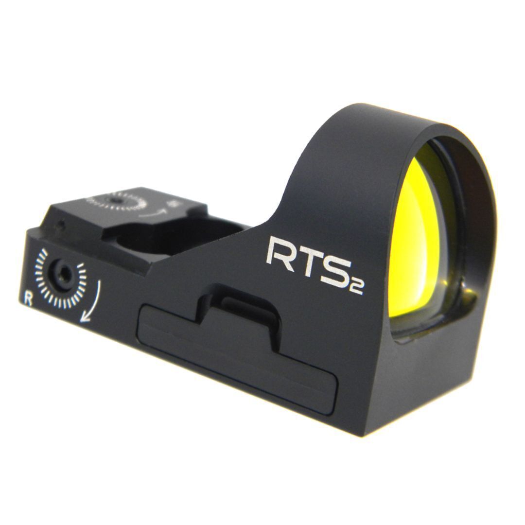 C-MORE RTS2 Parallax-Free Water-Resistant Red Dot Sight with Motion Sensing System, Black (10 MOA)
